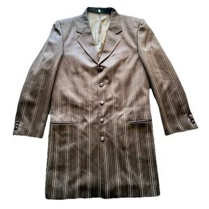Alberto Celini Men's 5 Button Jacket Uomo‎ Hand Tailored Sz 38R Italy Brown